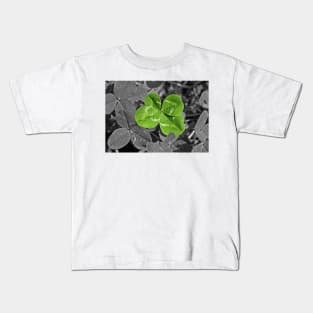 Lucky Four leaf Clover Kids T-Shirt